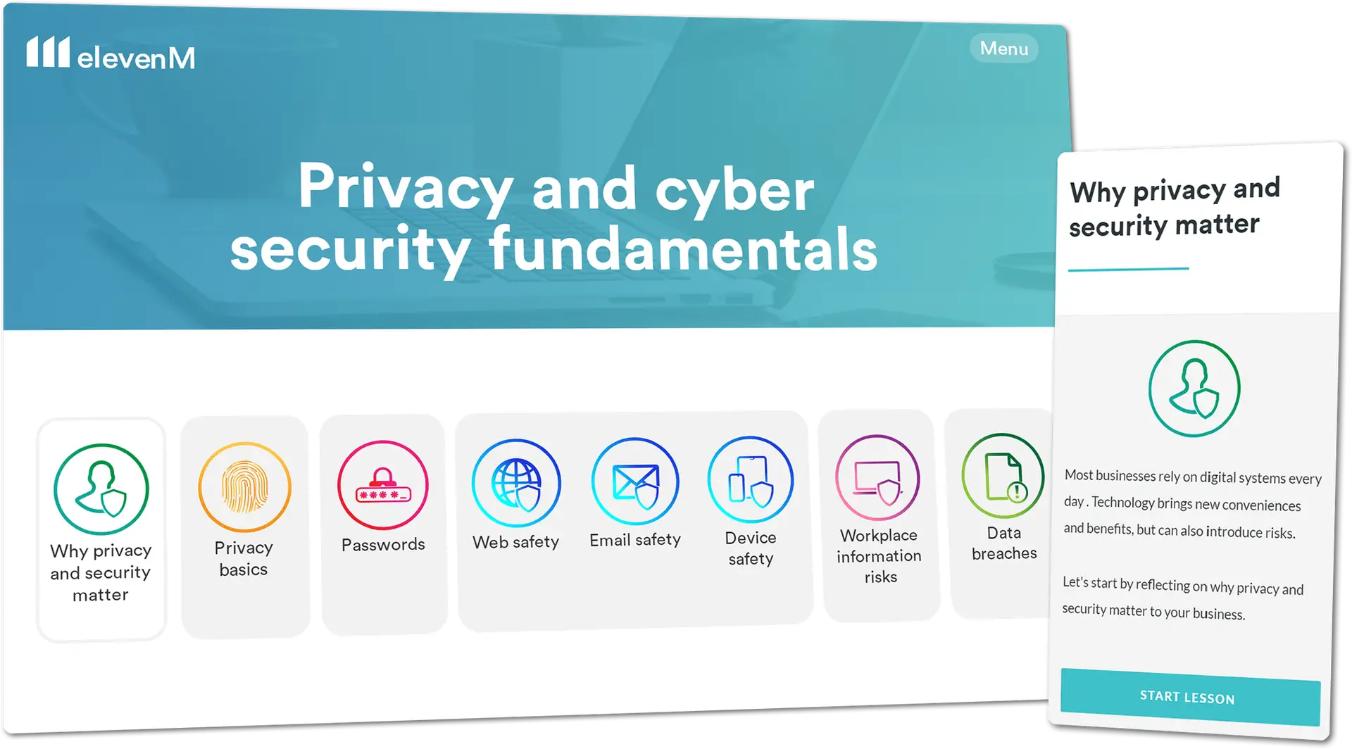 Privacy and Cyber Security eLearning - elevenM